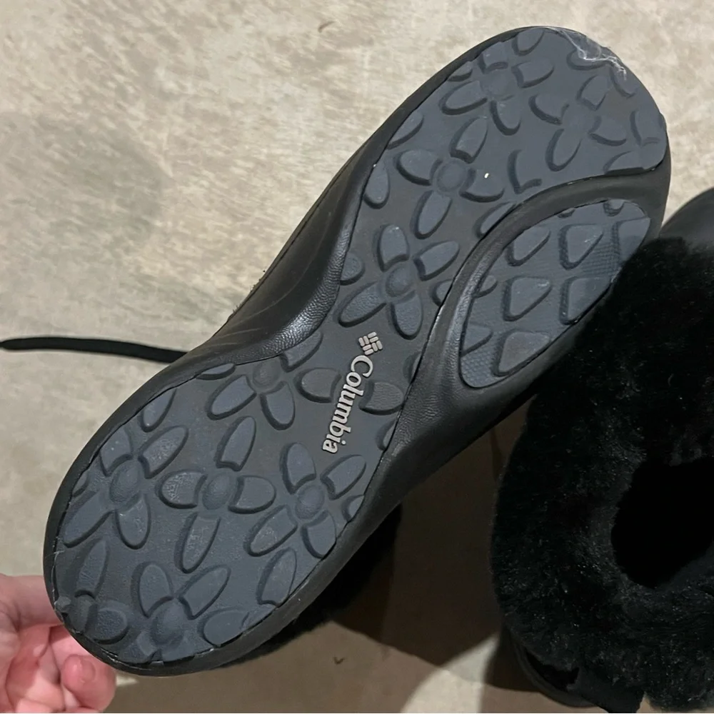 COLUMBIA Snow/Winter Boots in Black with Fur Lining